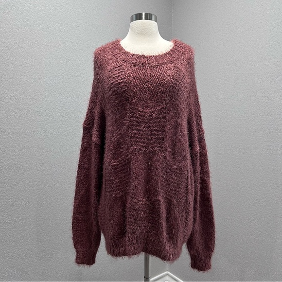 Easel Breya Vegan Mohair Patterned Sweater - Picture 4 of 12